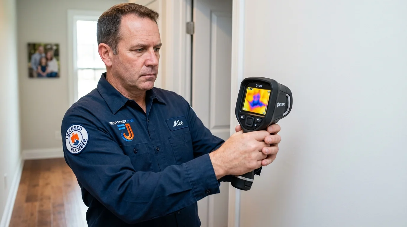 Thermal imaging leak detection by Johns Plumbing LLC in Fort Myers Beach